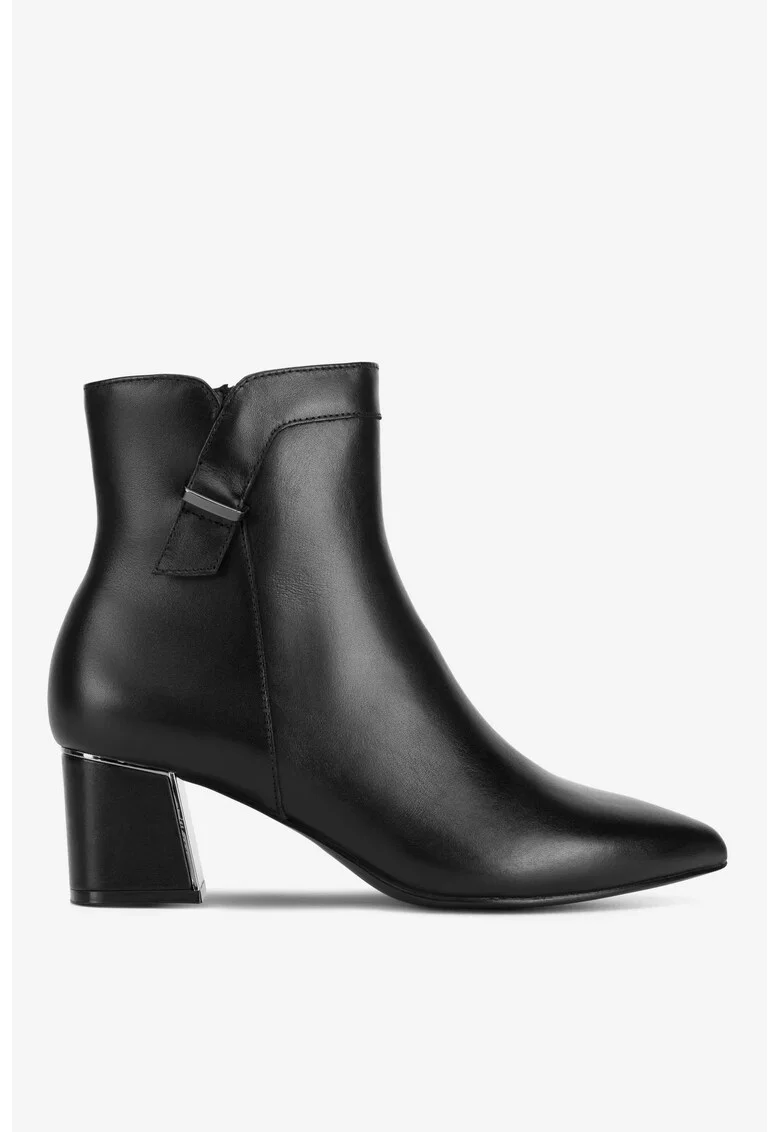 Ghete dama  5905588918950, Piele naturala, Negru, Negru