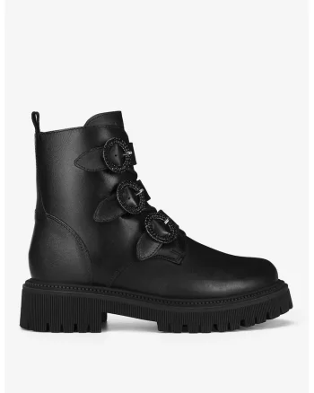 Ghete dama  5905588934554, Piele naturala, Negru, Negru