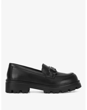 Mocasini dama  5905588940142, Piele naturala, Negru, Negru