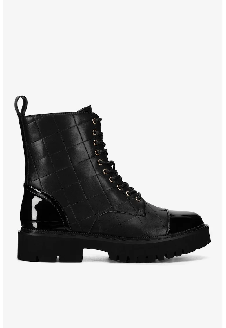 Ghete dama  5905588955986, Piele naturala, Negru, Negru