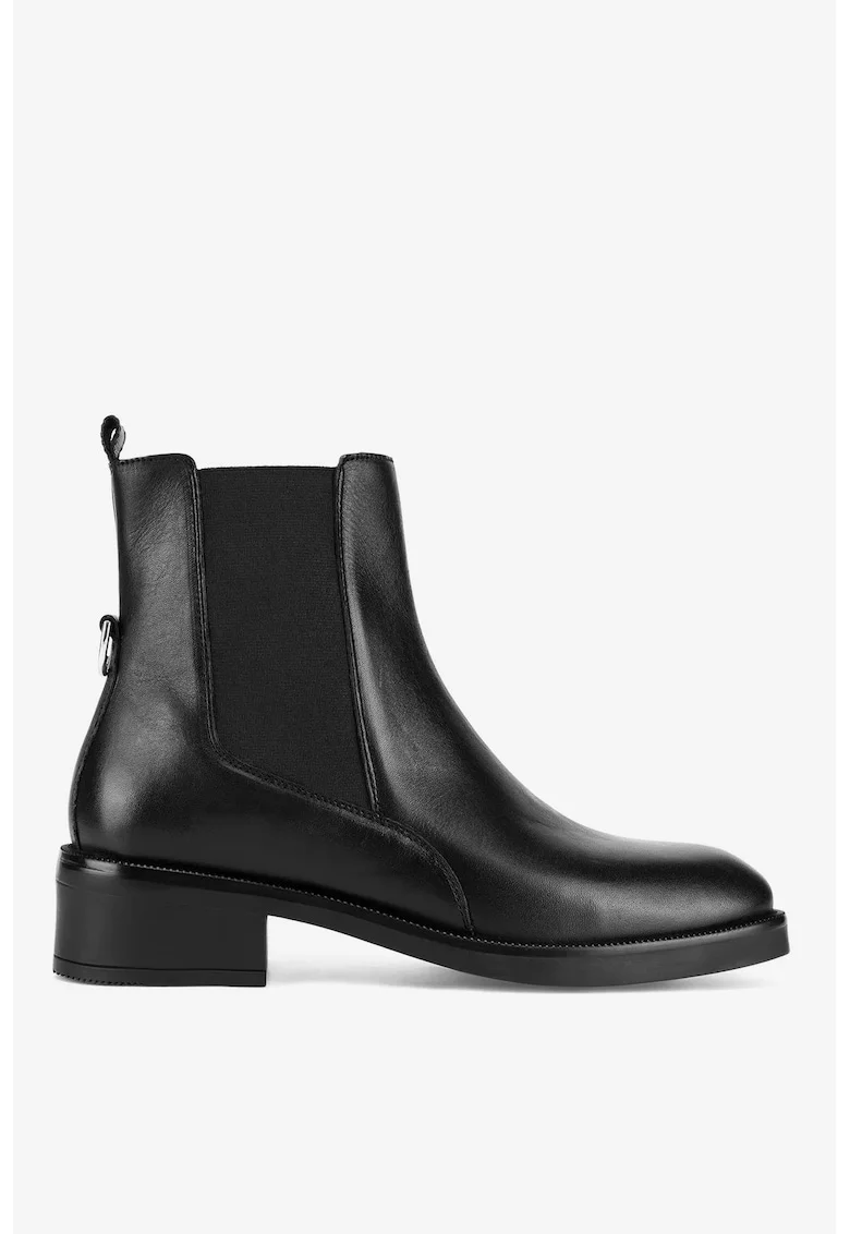 Ghete dama  5905588966067, Piele naturala, Negru, Negru