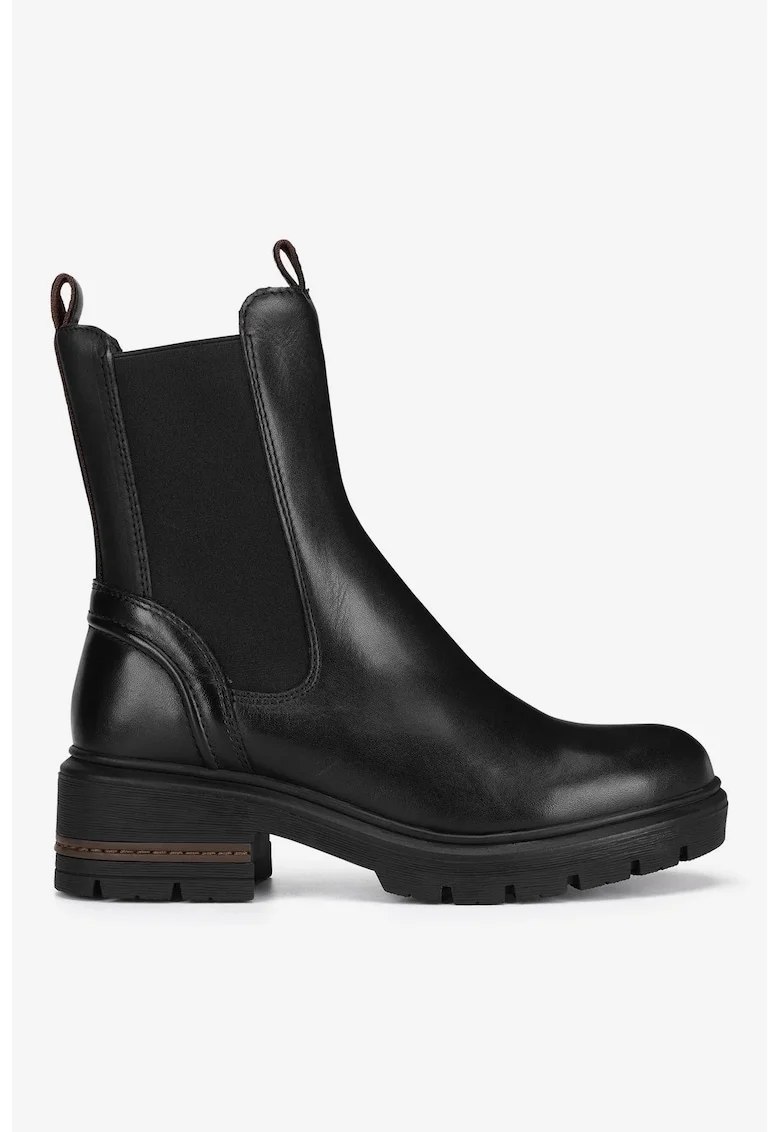 Ghete dama  5905588975144, Piele naturala, Negru, Negru