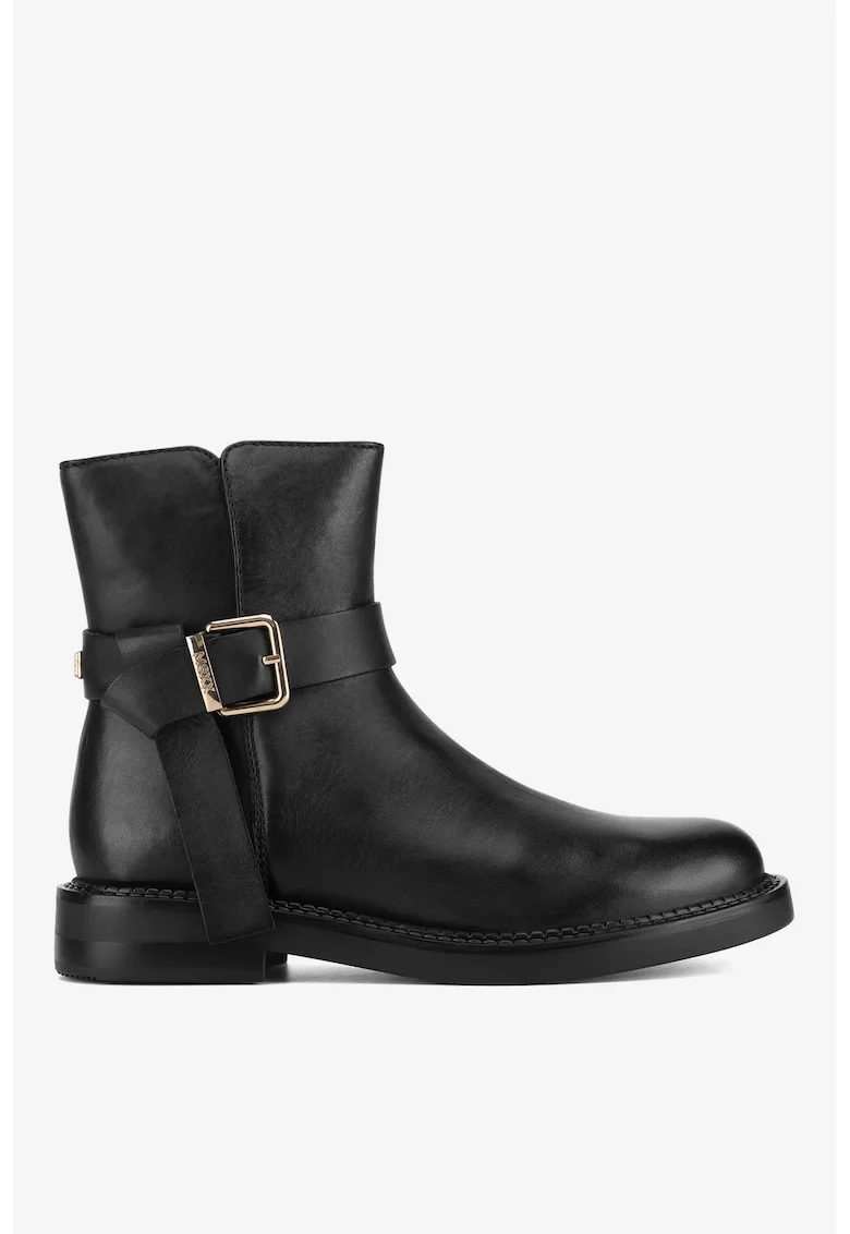 Ghete dama  5905588996972, Piele naturala, Negru, Negru