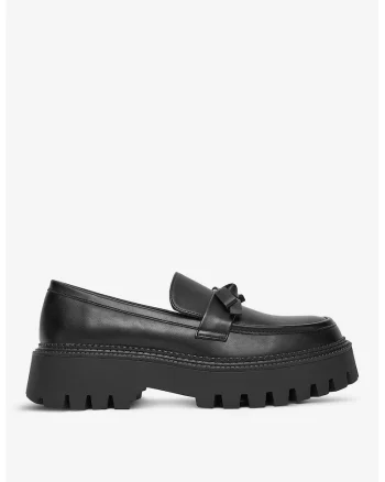 Mocasini  Negru Sintetic, Negru