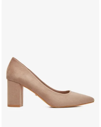 Pantofi textil  maro, Maro