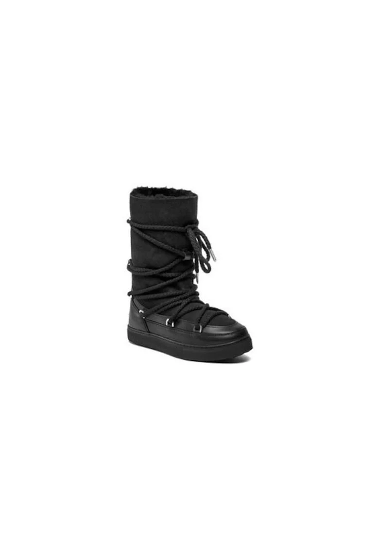 Ghete dama  303127541, Piele naturala, Negru, Negru