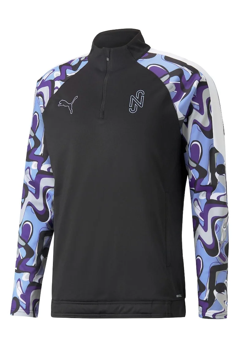 Bluza barbati cu fermoar  Neymar JR Creativity Trg Top, Sintetic, Negru, Negru