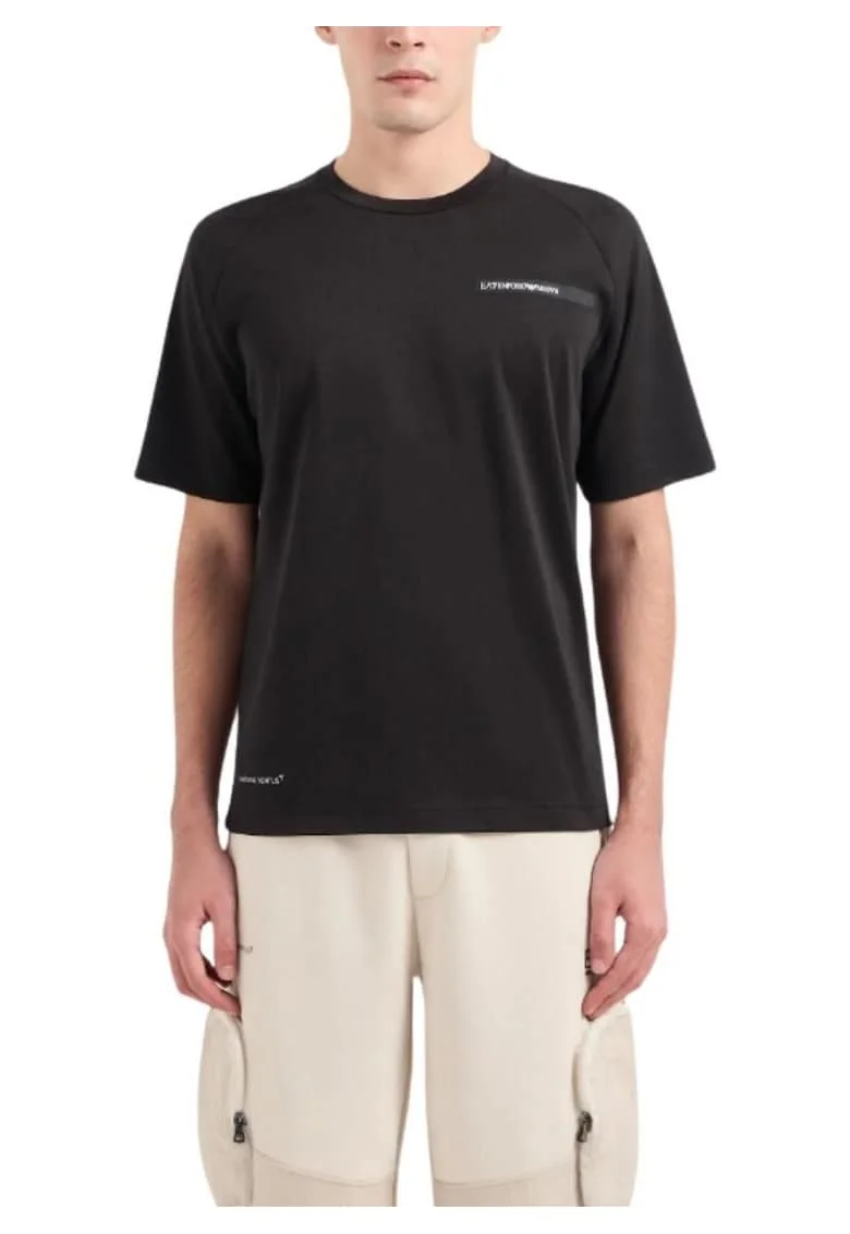 Tricou barbati  M TEE SS ST PAPL, Bumbac, Negru, Negru