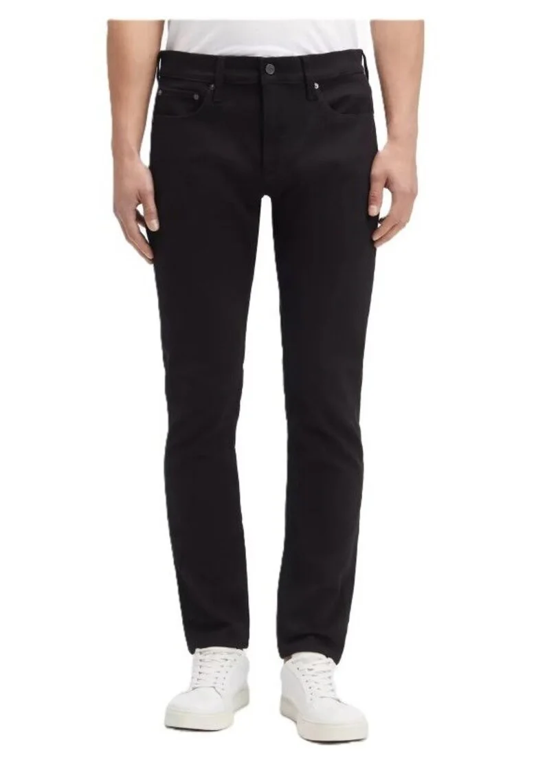 Pantaloni barbati  FOREVER BLACK SLIM, bumbac, negru, 38-L32