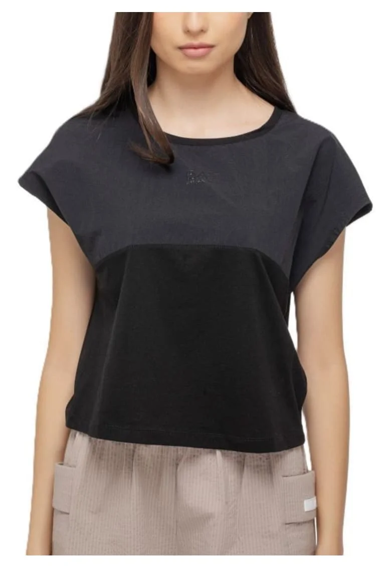 Tricou dama  W TEE SS, Poliester, Negru, Negru