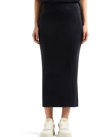 Fusta dama  W SKIRT, Viscoza, Negru, Negru