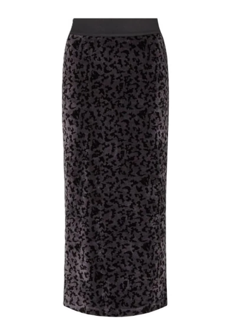 Fusta dama  TRAIN GRAPHIC SERIES W SKIRT, Bumbac, Negru, Negru
