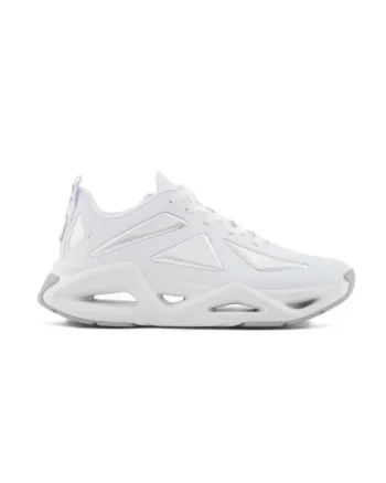 Pantofi sport dama  INFINITY MIRROR, Piele ecologica, Alb, Alb