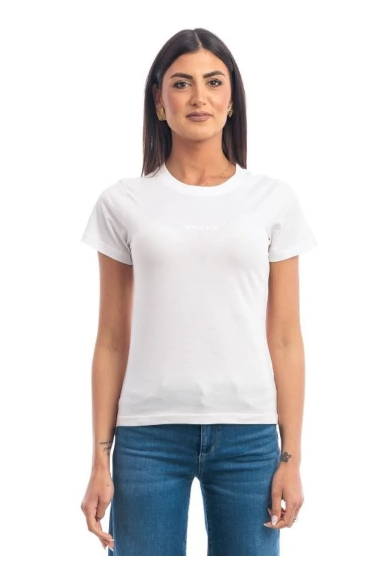 Tricou dama  T-SHIRT PATRIZ, Bumbac, Alb, Alb