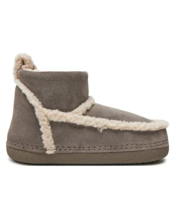 Ghete dama  304362606, Piele naturala, Gri, Gri