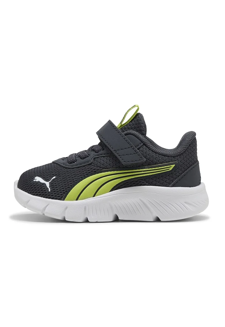 Pantofi sport FlexFocus Modern usori de plasa cu sireturi elastice, Verde lime/Gri antracit