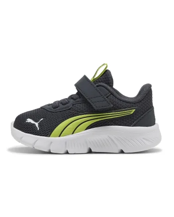 Pantofi sport FlexFocus Modern usori de plasa cu sireturi elastice, Verde lime/Gri antracit