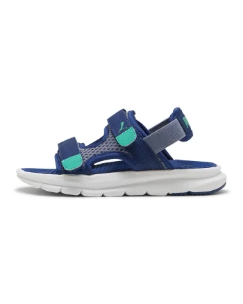 Sandale cu velcro Evolve, Albastru inchis/Albastru aquamarin
