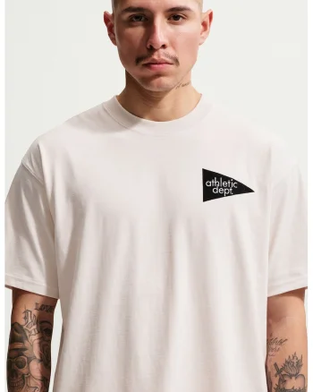 Tricou din bumbac cu decolteu la baza gatului, Roz pastel