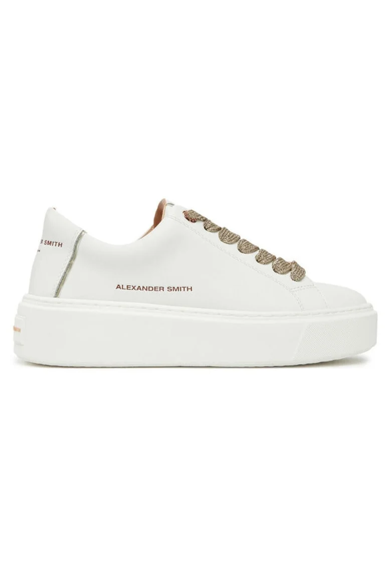 Pantofi sport dama  305199942, Piele naturala, Alb, Alb
