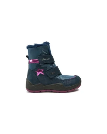 Ghete fete  304997686, Piele naturala, Albastru, Albastru