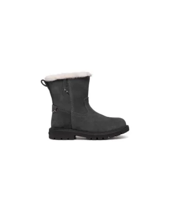 Cizme fete  Piele naturala, Gri, Gri