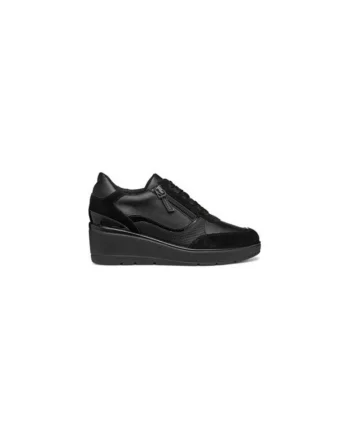 Pantofi sport dama  303948955, Piele ecologica, Negru, Negru