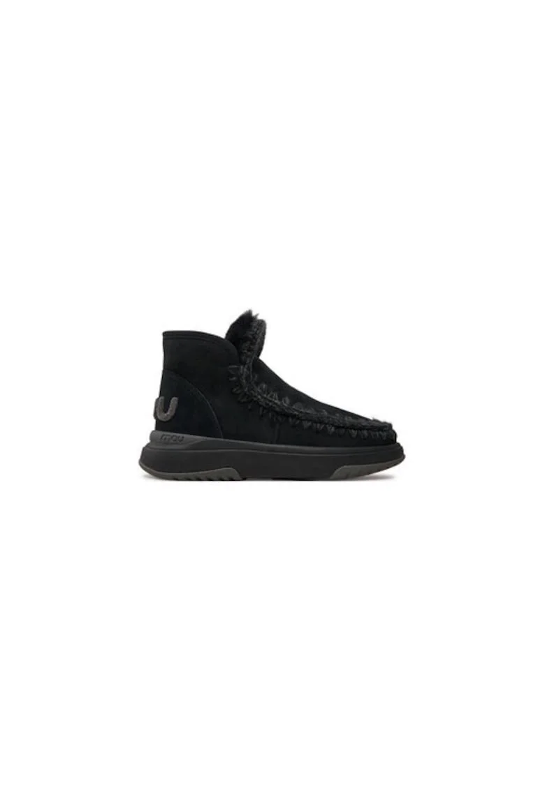 Ghete dama  304507861, Piele naturala, Negru, Negru