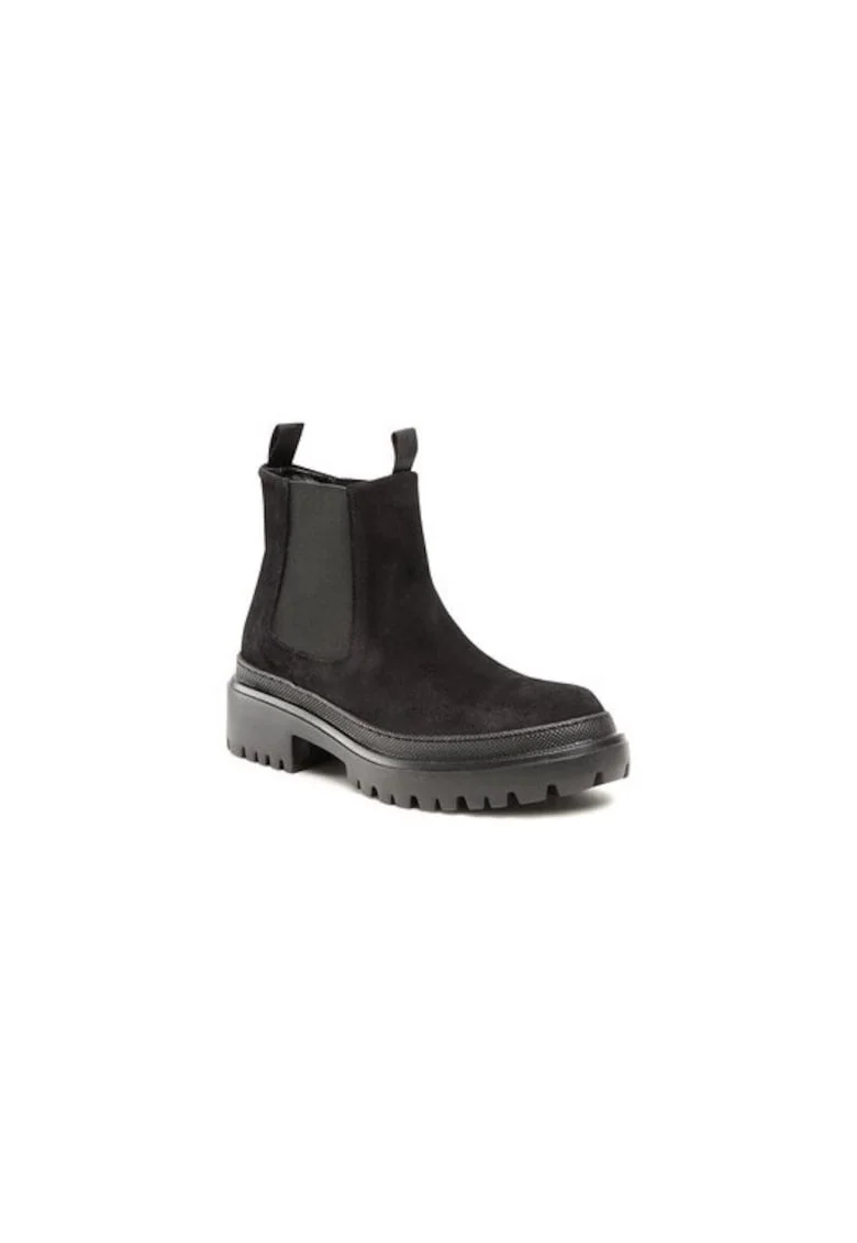 Ghete dama  301354598, Piele naturala, Negru, Negru