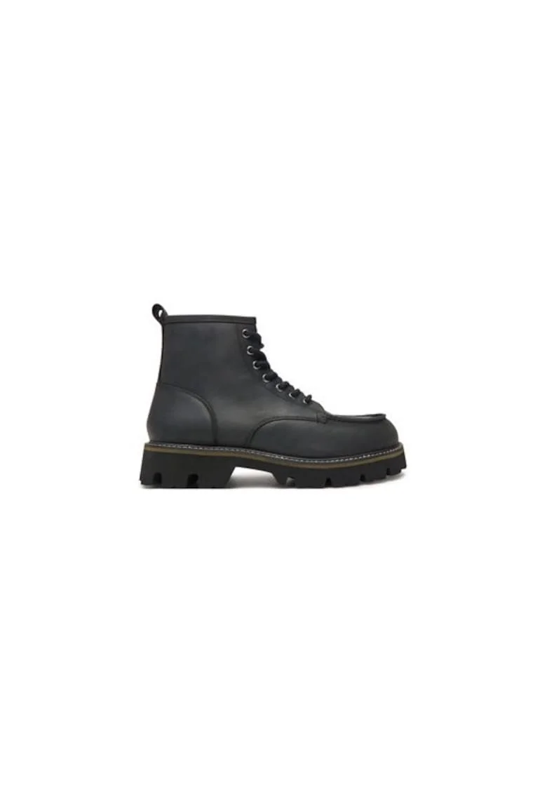 Cizme barbati  304701566, Piele naturala, Negru, Negru