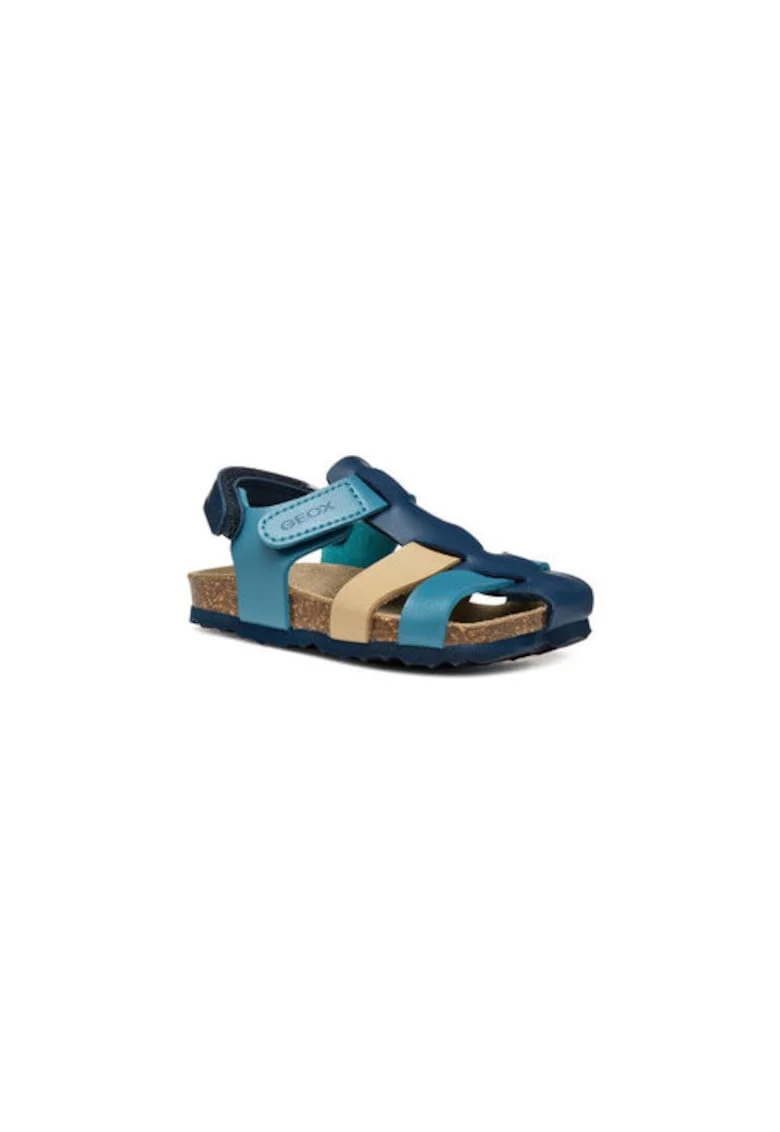 Sandale baieti  304458392, Piele ecologica, Albastru, Albastru