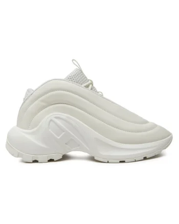Pantofi sport dama  304186486, Piele ecologica, Alb, Alb