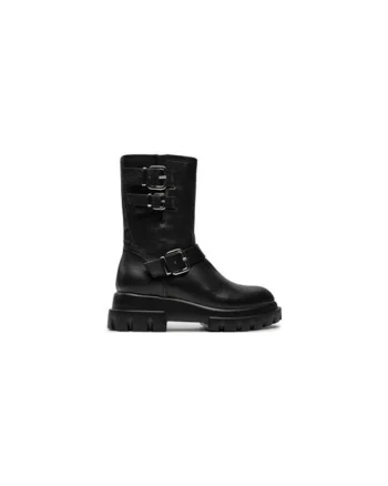Ghete dama  304339332, Piele naturala, 36 EU, Negru
