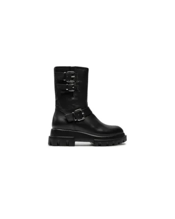 Ghete dama  304339332, Piele naturala, Negru, Negru