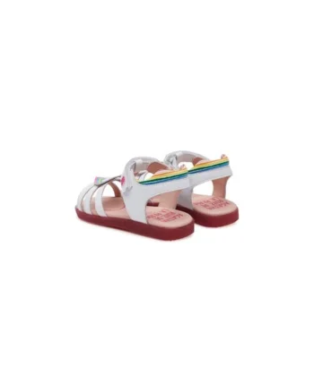 Sandale fete  305202161, Piele naturala, Alb, Alb