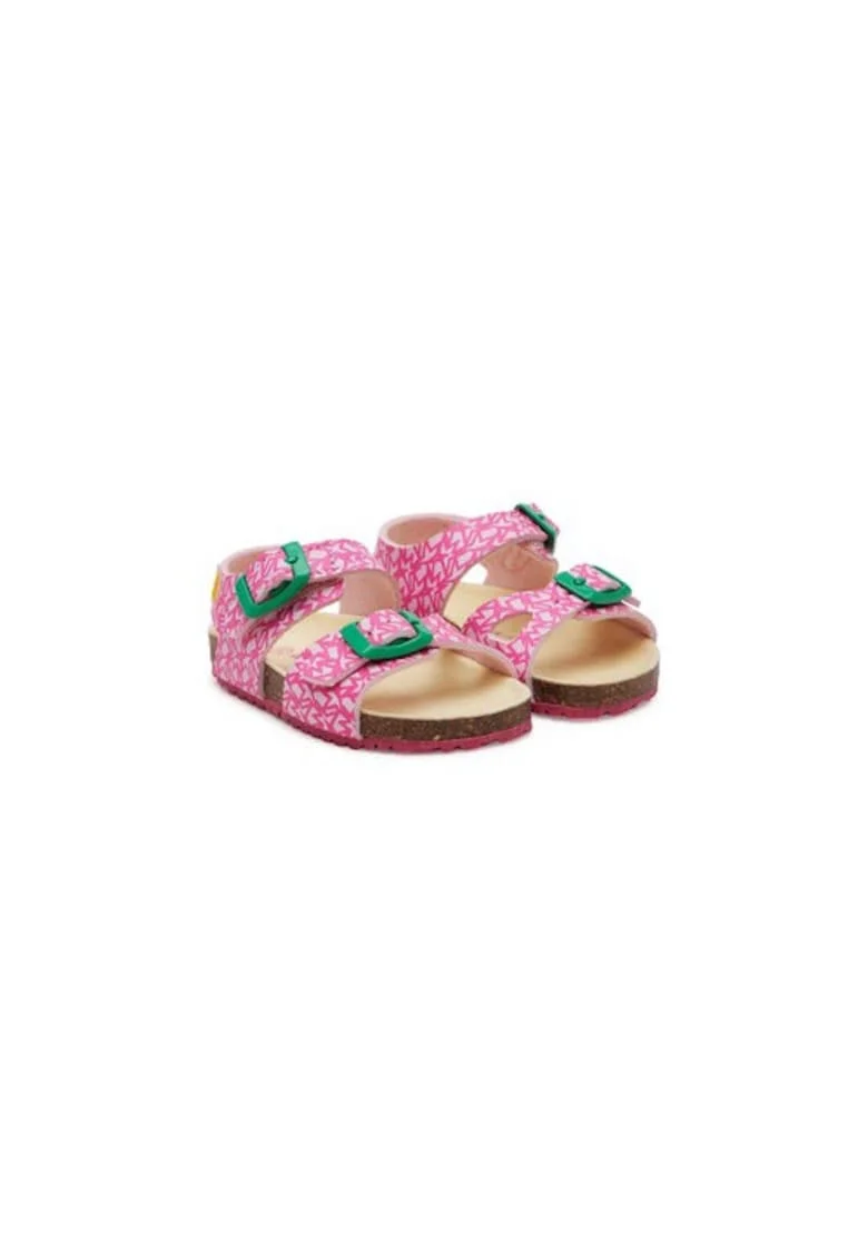 Sandale fete  305202079, Piele ecologica, Roz, Roz