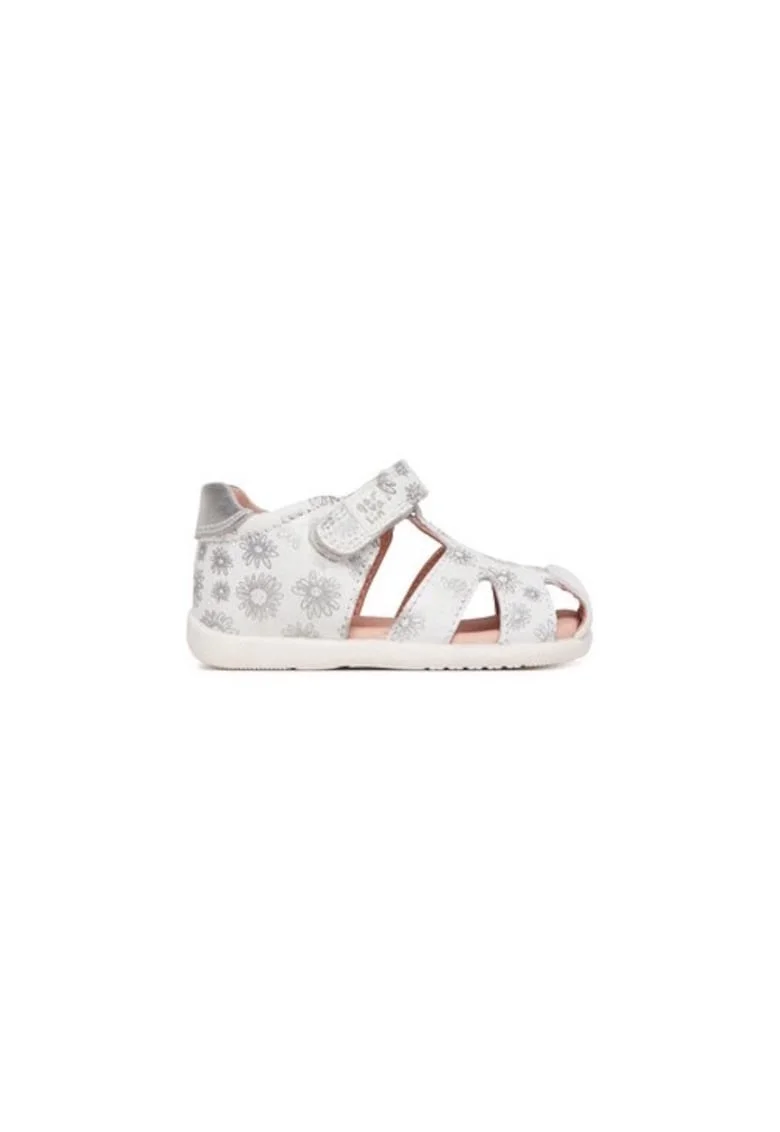 Sandale fete  305218476, Piele naturala, Alb, Alb