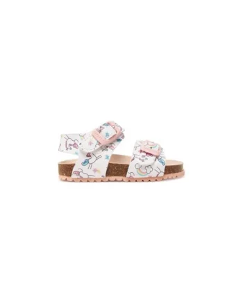 Sandale fete  305249364, Piele ecologica, Alb, Alb