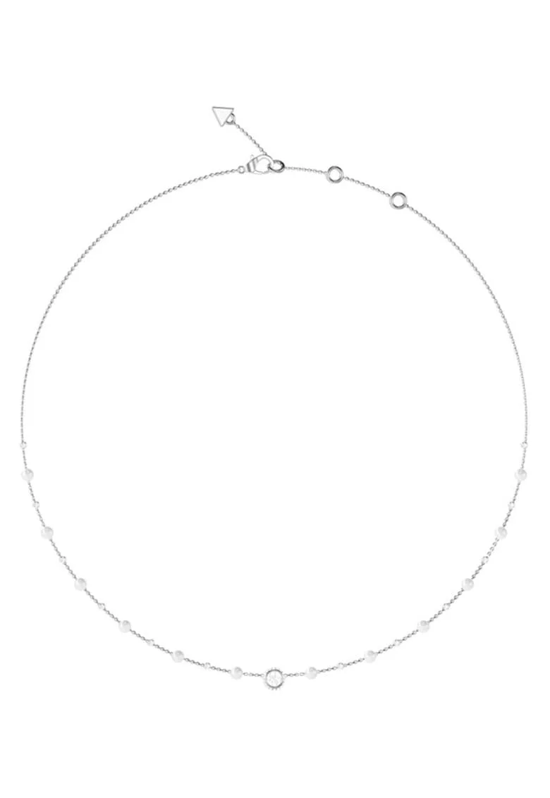 Colier  Tiny Pearly cu cristale si perle JUBN05515JWRHT-U, Argintiu