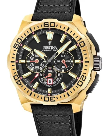 Ceas barbatesc  F20728/3 Quartz Auriu