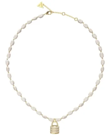 Colier  My Secret cu cristale si perle JUBN05405JWYGT-U, Auriu