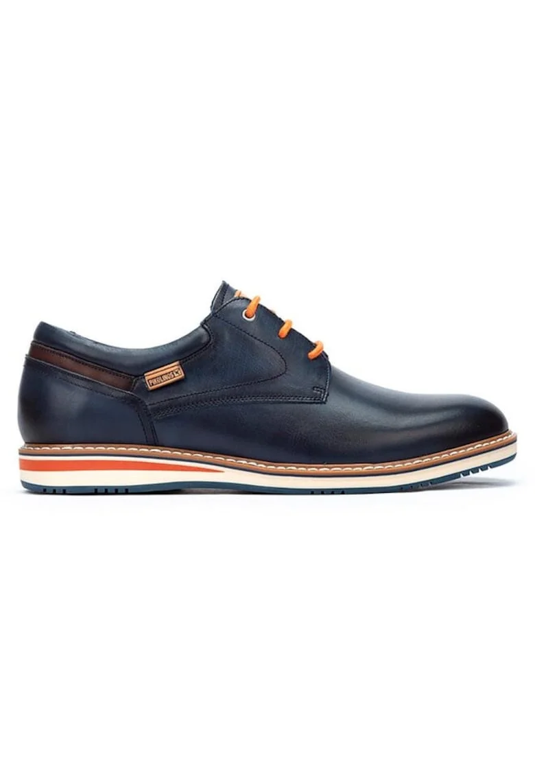 Pantofi barbati  302997503, Piele naturala, Albastru, Albastru