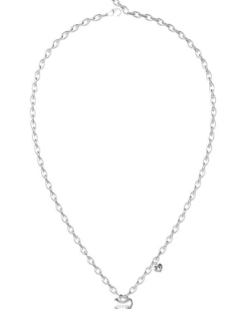 Colier  Crazy in love cu cristale JUBN05216JWRHT-U, Argintiu