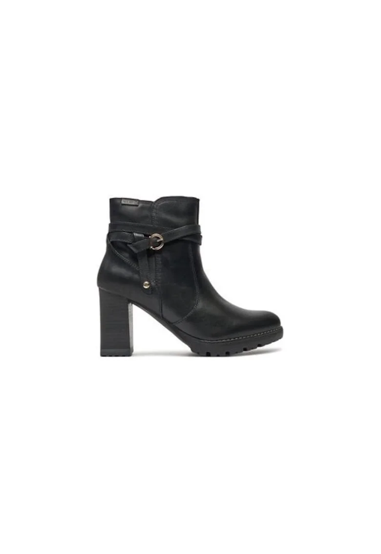 Ghete dama  304359323, Piele naturala, Negru, Negru