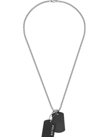 Lant  cu placute PEAGN0042001, Negru, Argintiu