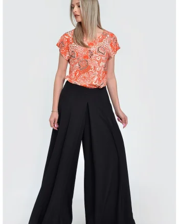 Pantaloni cu croiala ampla Fogo Super, Negru