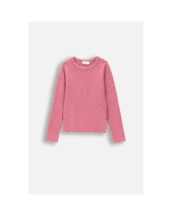 Pulover tricotat  pentru fete, roz, tricot moale, colectia MYSTIC NATURE GIRL KIDS