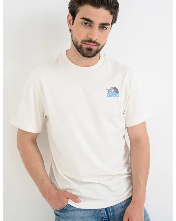 Tricou relaxed fit cu imprimeu floral 1966, Alb murdar