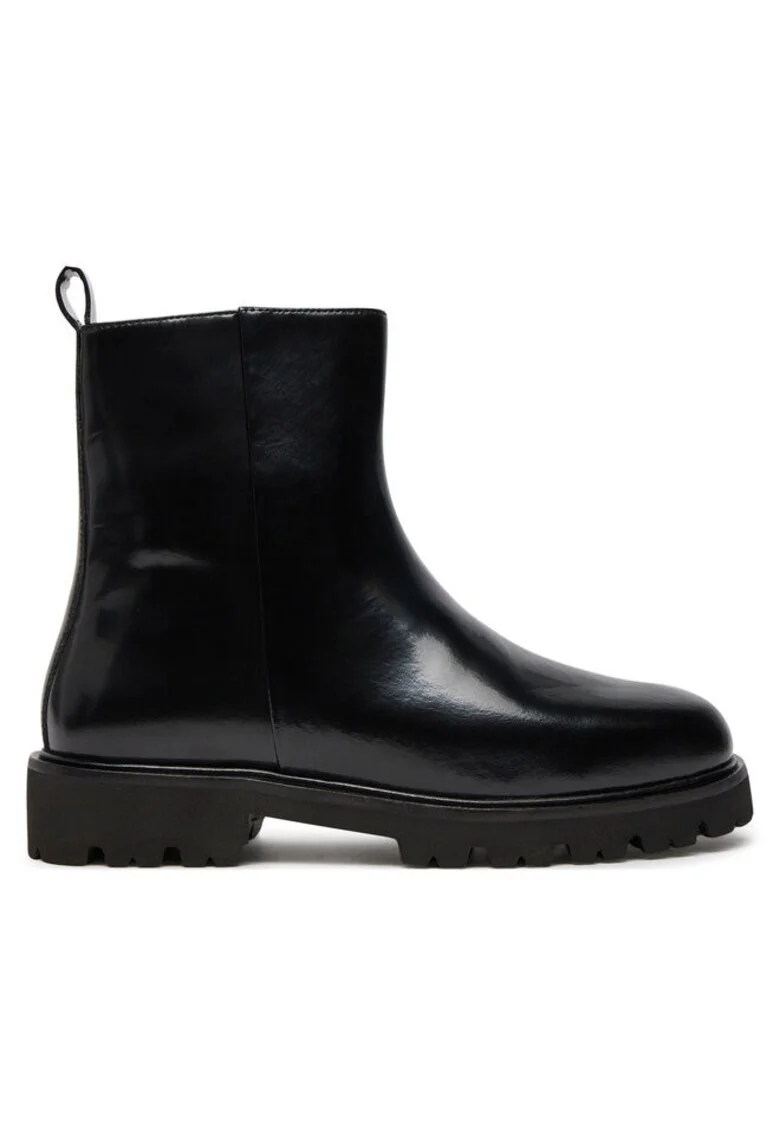 Ghete dama  304336249, Piele naturala, Negru, Negru