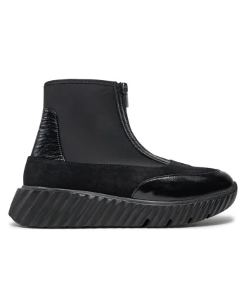 Pantofi sport dama  304336775, Piele naturala, Negru, Negru
